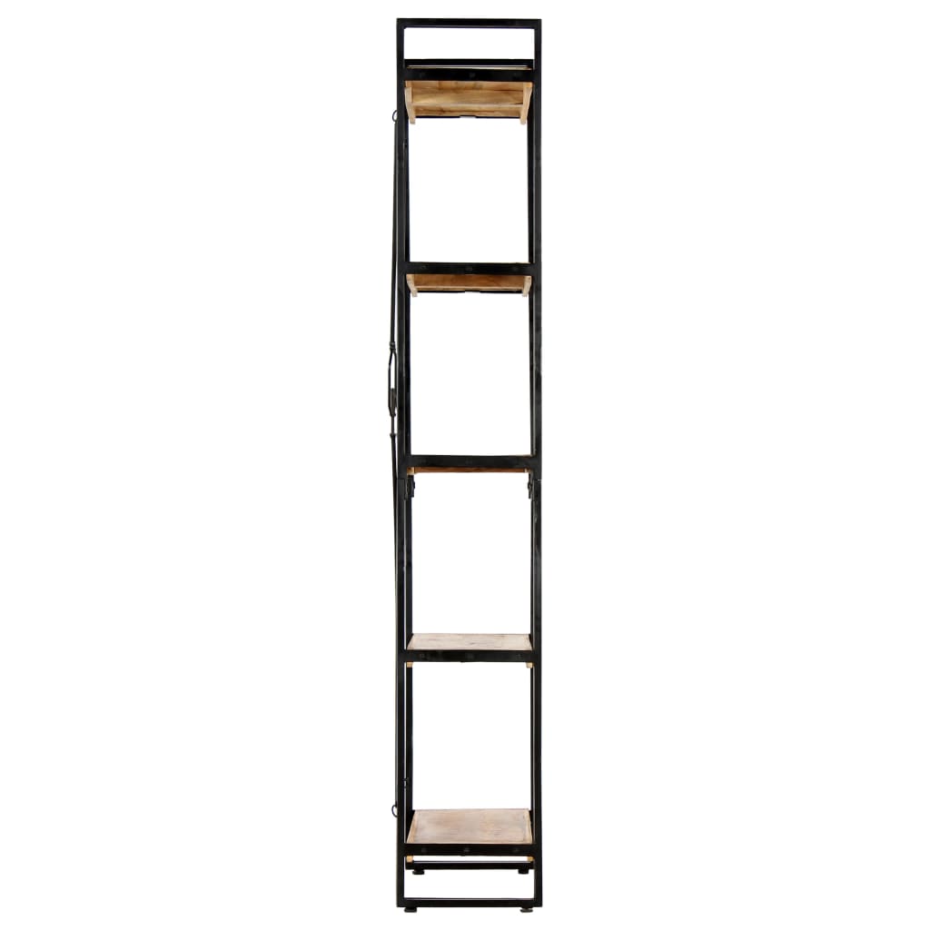 vidaXL 5-Tier Bookcase 60x30x180 cm Solid Mango Wood - Brown