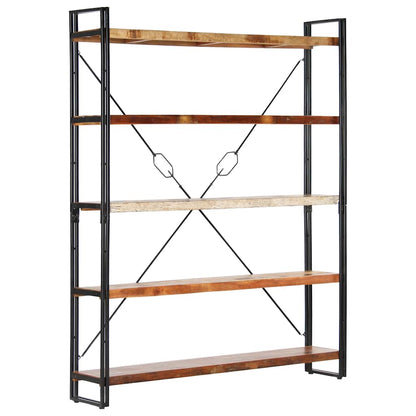vidaXL 5-Tier Bookcase 140x30x180 cm Solid Reclaimed Wood - Brown