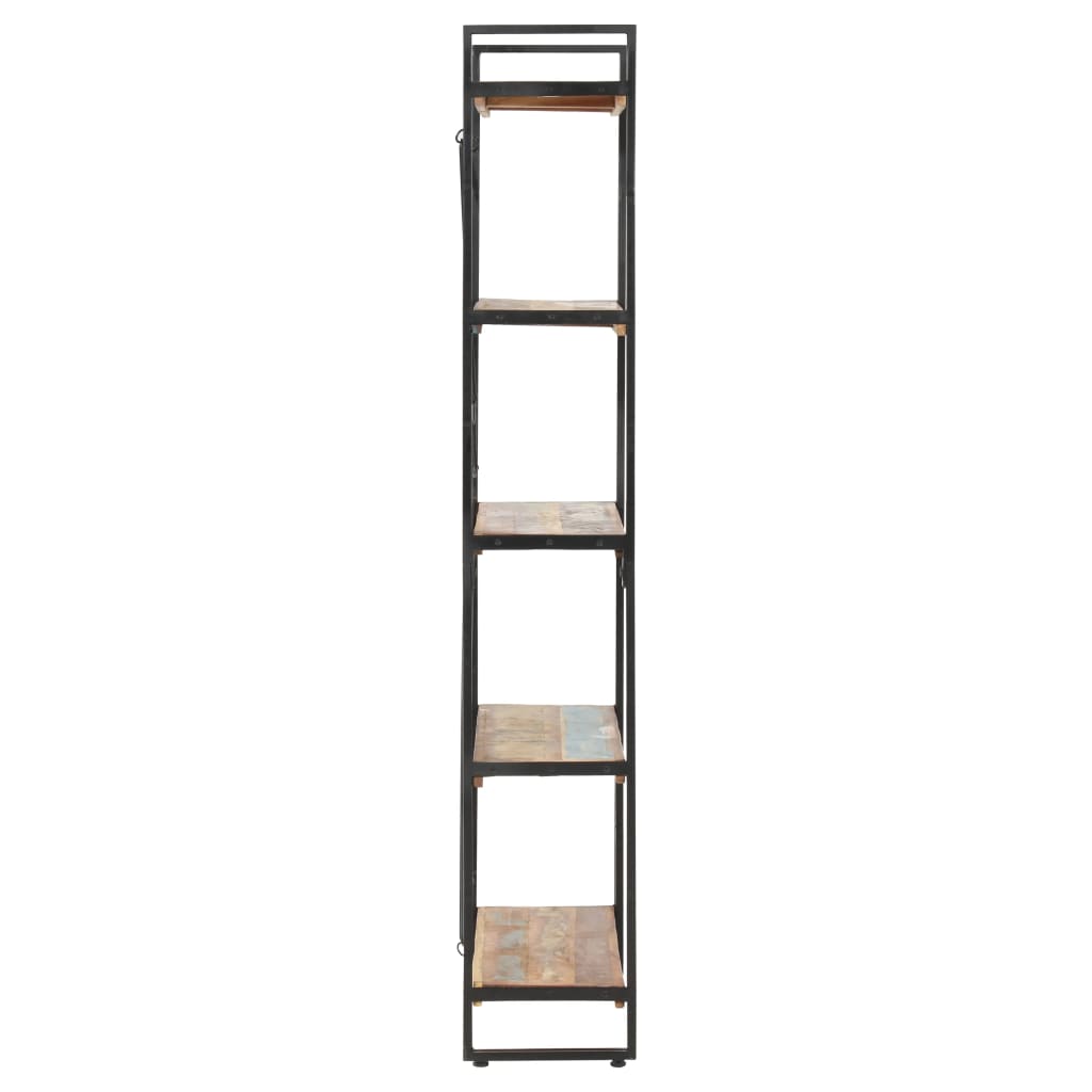 vidaXL 5-Tier Bookcase 90x30x180 cm Solid Reclaimed Wood - Brown