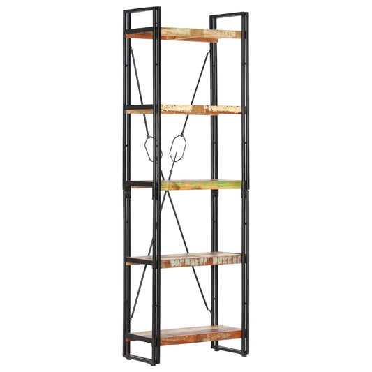 vidaXL 5-Tier Bookcase 60x30x180 cm Solid Reclaimed Wood - Brown