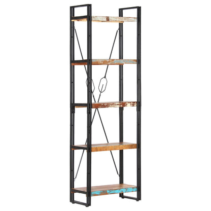 vidaXL 5-Tier Bookcase 60x30x180 cm Solid Reclaimed Wood - Brown