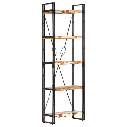 vidaXL 5-Tier Bookcase 60x30x180 cm Solid Reclaimed Wood - Brown