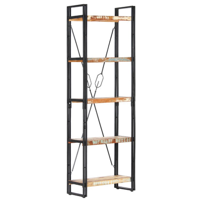 vidaXL 5-Tier Bookcase 60x30x180 cm Solid Reclaimed Wood - Brown