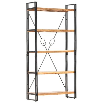 vidaXL 5-Tier Bookcase 90x30x180 cm Solid Acacia Wood - Brown