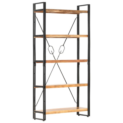 vidaXL 5-Tier Bookcase 90x30x180 cm Solid Acacia Wood - Brown