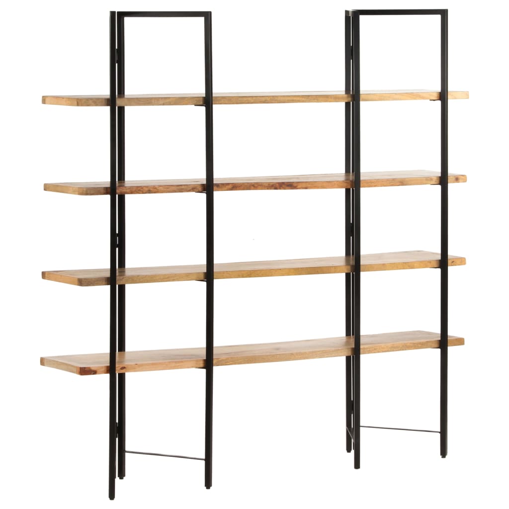 vidaXL 4-Tier Bookcase 160x35x160 cm Solid Mango Wood - Brown