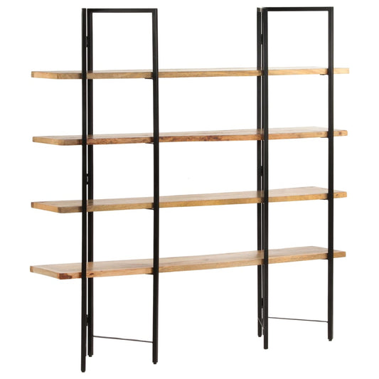 vidaXL 4-Tier Bookcase 160x35x160 cm Solid Mango Wood - Brown