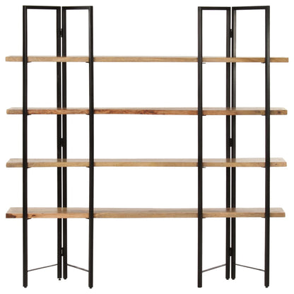 vidaXL 4-Tier Bookcase 160x35x160 cm Solid Mango Wood - Brown
