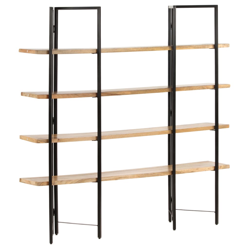 vidaXL 4-Tier Bookcase 160x35x160 cm Solid Mango Wood - Brown