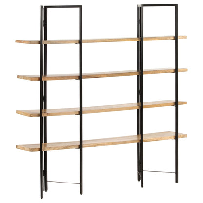 vidaXL 4-Tier Bookcase 160x35x160 cm Solid Mango Wood - Brown