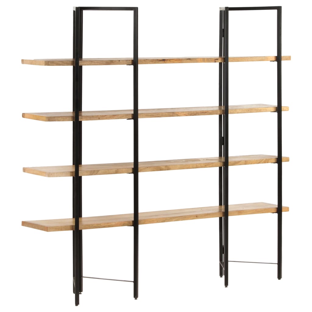 vidaXL 4-Tier Bookcase 160x35x160 cm Solid Mango Wood - Brown