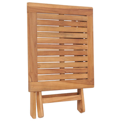 vidaXL Folding Garden Table 45x45x45 cm Solid Teak Wood - Brown