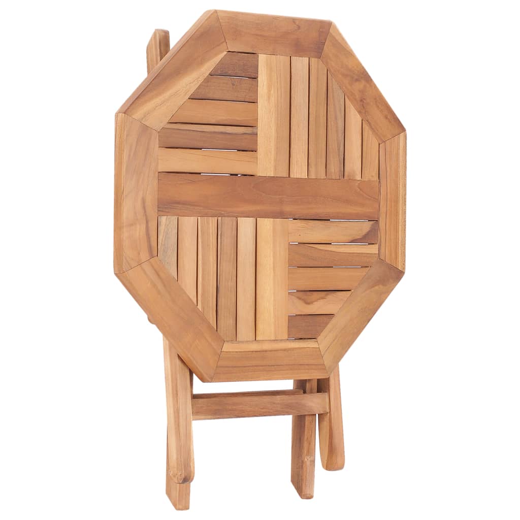 vidaXL Folding Garden Table 45x45x45 cm Solid Teak Wood - Brown - 27832