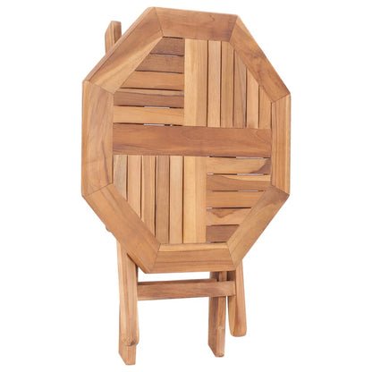 vidaXL Folding Garden Table 45x45x45 cm Solid Teak Wood - Brown - 27832
