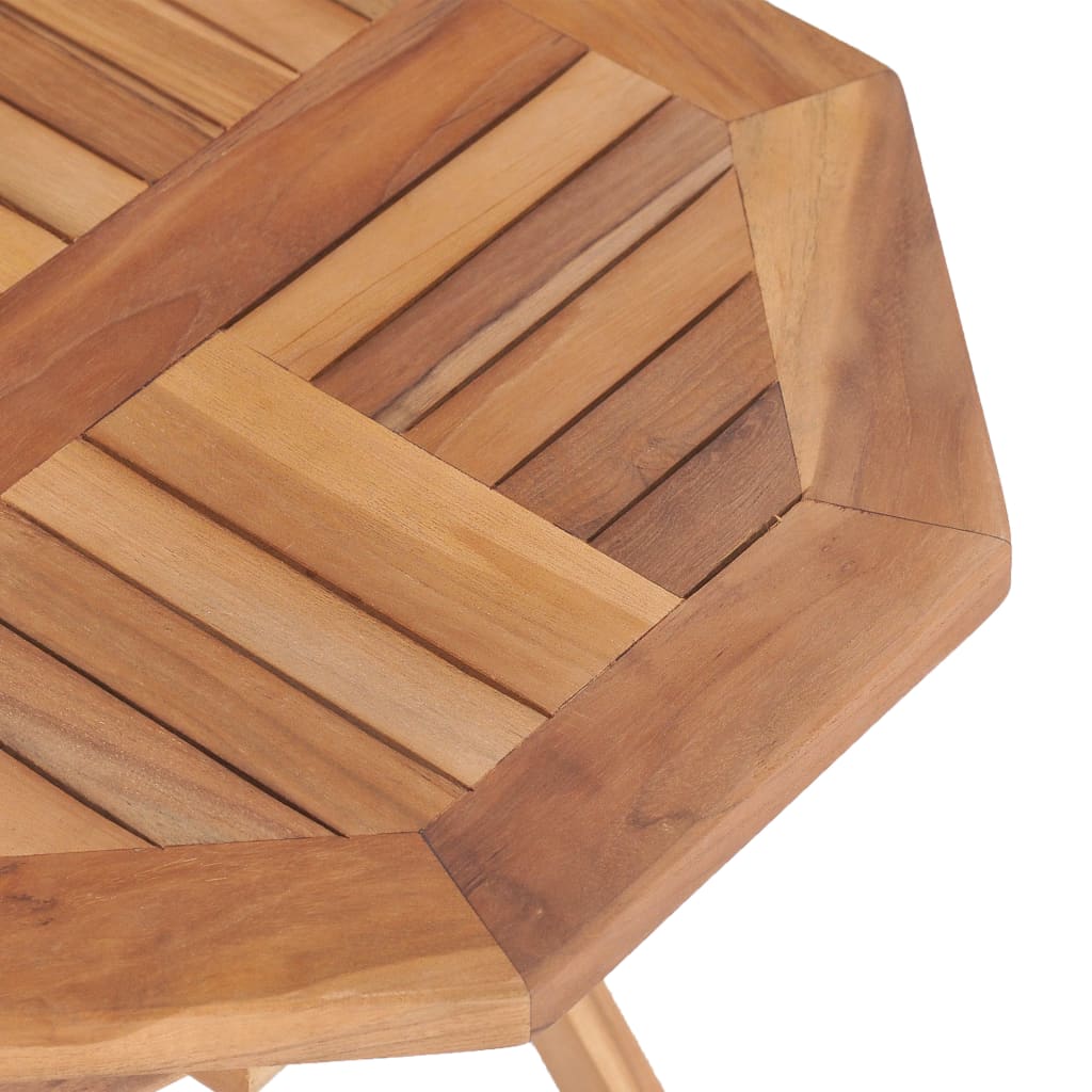 vidaXL Folding Garden Table 45x45x45 cm Solid Teak Wood - Brown - 27832