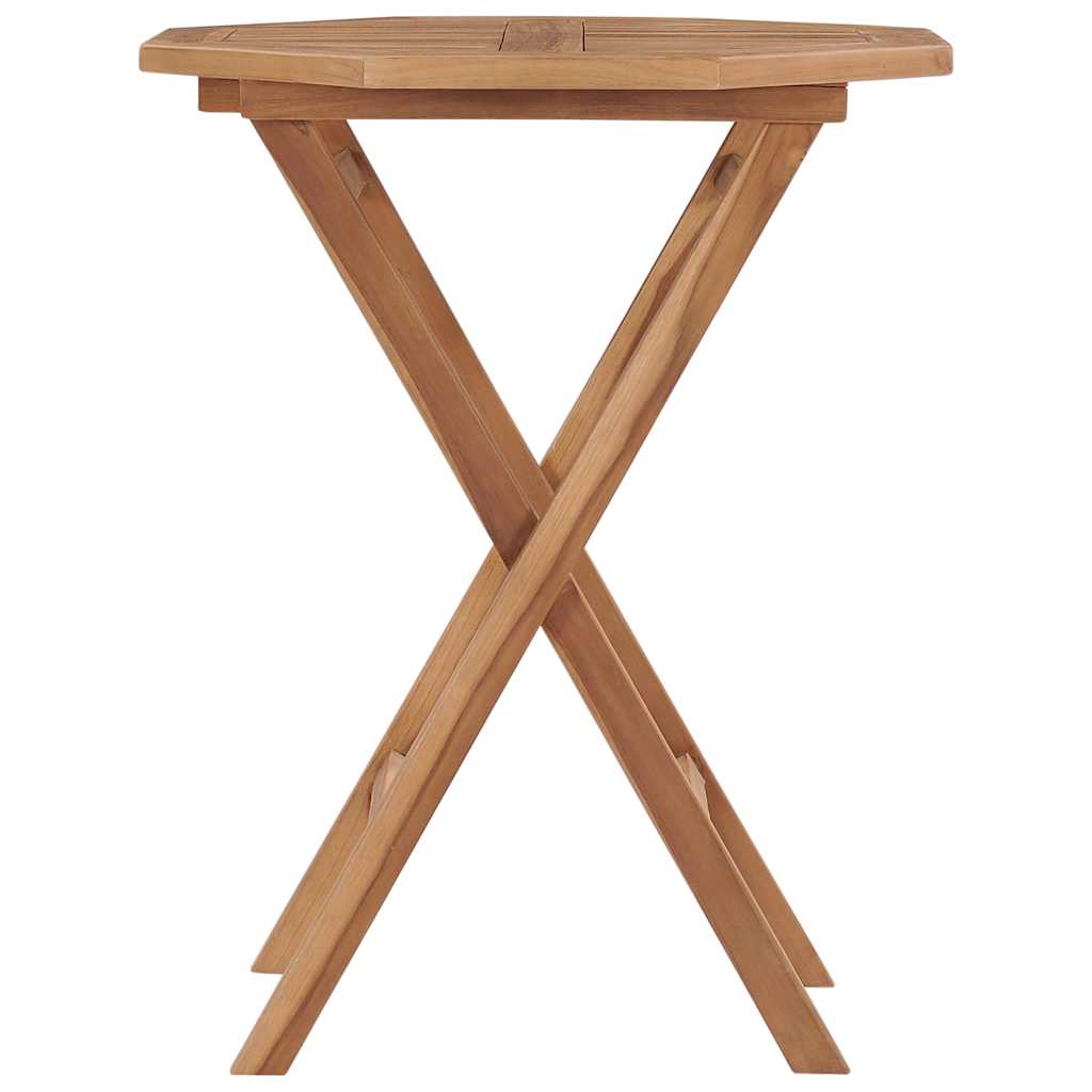 vidaXL Folding Garden Table 60x60x75 cm Solid Teak Wood - Brown - 27852