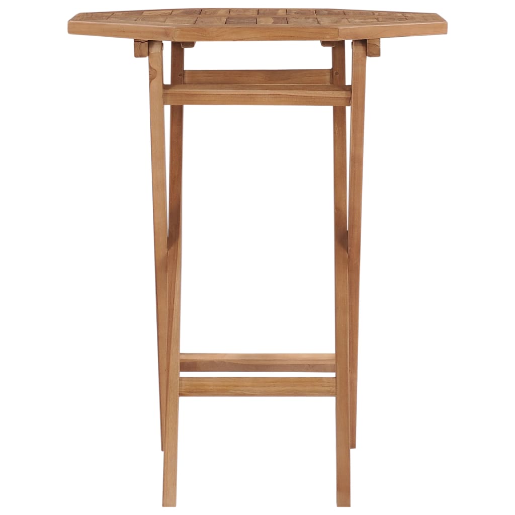 vidaXL Folding Garden Table 60x60x75 cm Solid Teak Wood - Brown - 27852