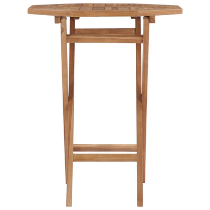 vidaXL Folding Garden Table 60x60x75 cm Solid Teak Wood - Brown - 27852