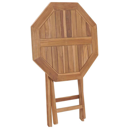 vidaXL Folding Garden Table 60x60x75 cm Solid Teak Wood - Brown - 27852