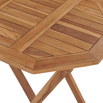 vidaXL Folding Garden Table 60x60x75 cm Solid Teak Wood - Brown - 27852