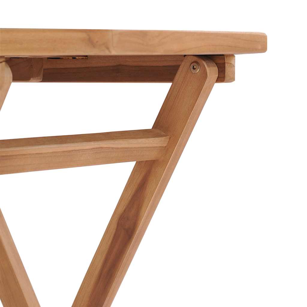 vidaXL Folding Garden Table 60x60x75 cm Solid Teak Wood - Brown - 27852