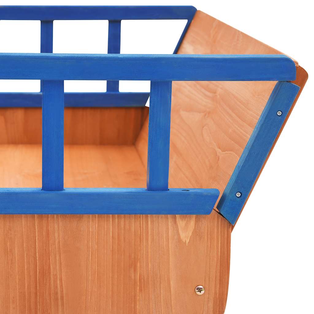 vidaXL Sandbox Pirate Ship Firwood 190x94.5x101 cm - Multicolour