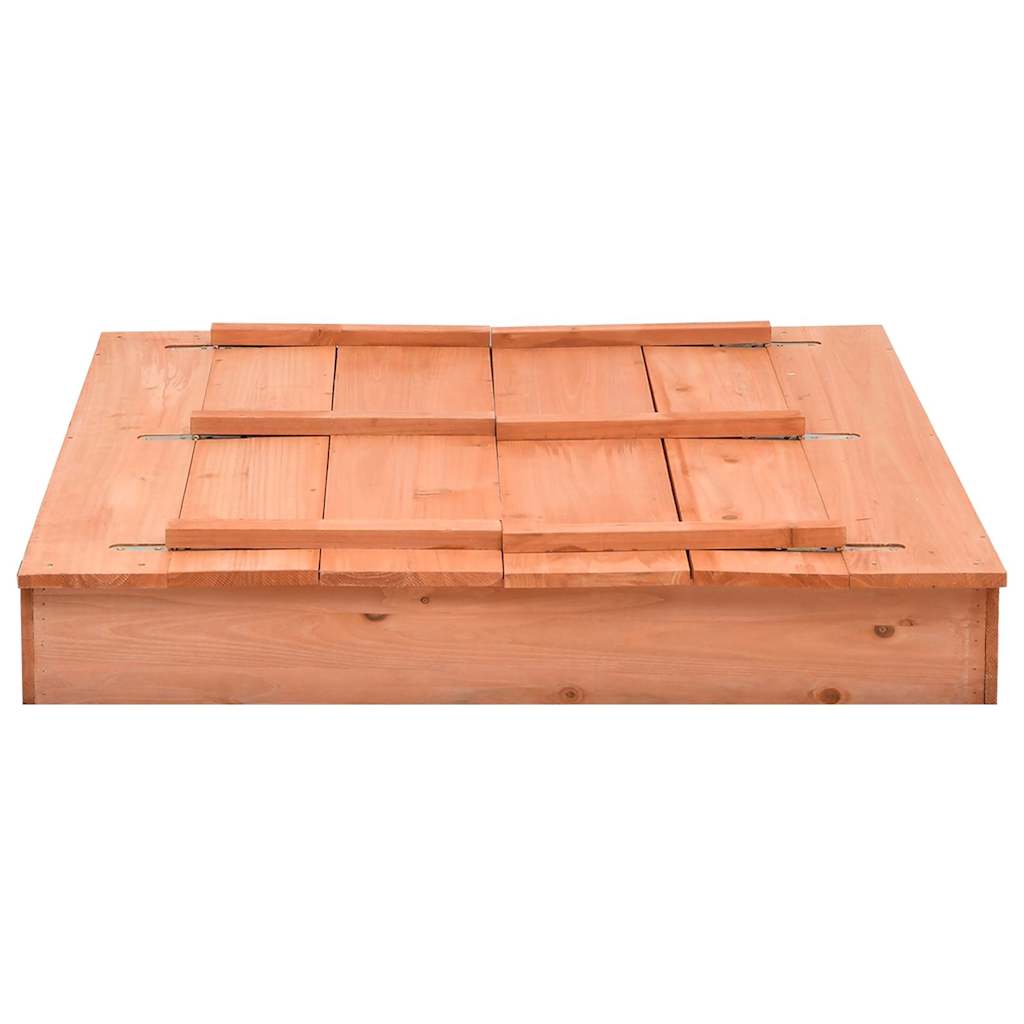 vidaXL Sandbox Firwood 95x90x15 cm - Brown