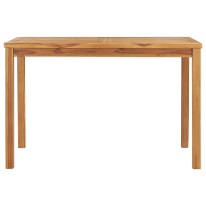 vidaXL Garden Dining Table 120x70x77 cm Solid Teak Wood - Brown