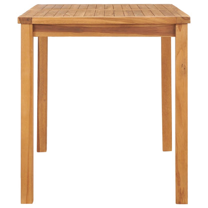 vidaXL Garden Dining Table 120x70x77 cm Solid Teak Wood - Brown