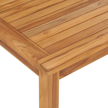 vidaXL Garden Dining Table 120x70x77 cm Solid Teak Wood - Brown