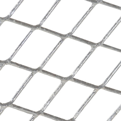vidaXL Garden Sieve Galvanised Steel - Silver - 60 x 85 x 89 cm