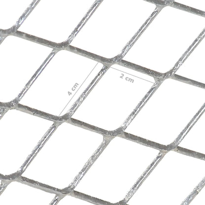 vidaXL Garden Sieve Galvanised Steel - Silver - 60 x 85 x 89 cm