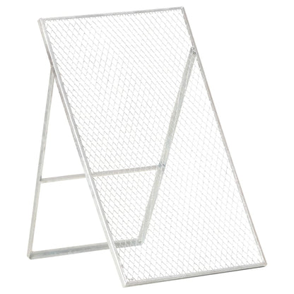 vidaXL Garden Sieve Galvanised Steel - Silver - 60 x 75 x 89 cm