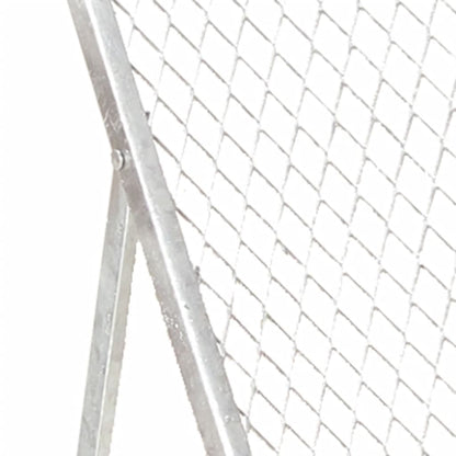 vidaXL Garden Sieve Galvanised Steel - Silver - 60 x 75 x 89 cm