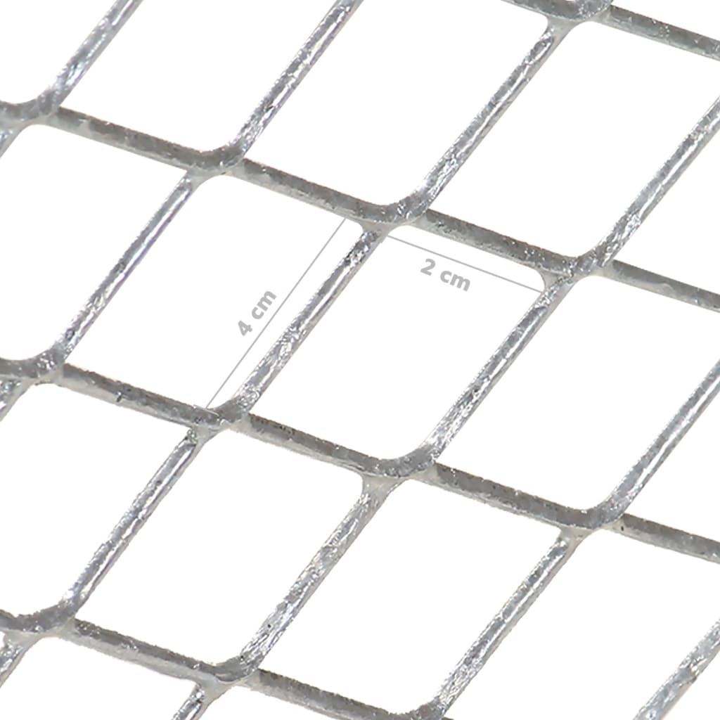 vidaXL Garden Sieve Galvanised Steel - Silver - 60 x 75 x 89 cm