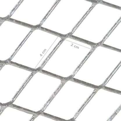 vidaXL Garden Sieve Galvanised Steel - Silver - 60 x 75 x 89 cm