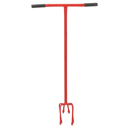 vidaXL Garden Claw Red Steel - Silver