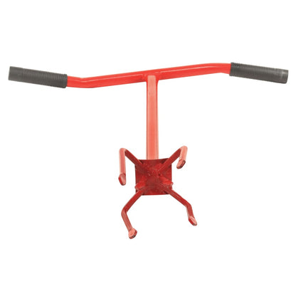 vidaXL Garden Claw Red Steel - Silver