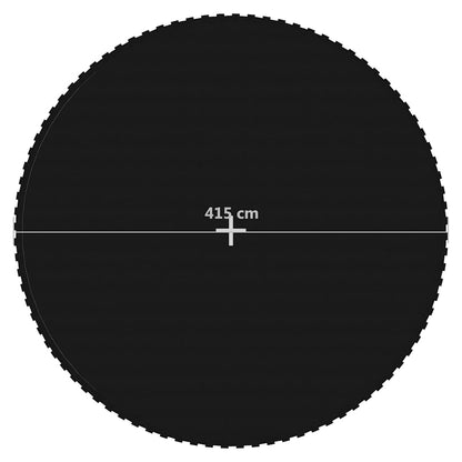 vidaXL Jumping Mat Fabric Black for 15 Feet/4.57 m Round Trampoline