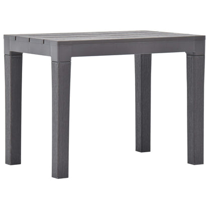 vidaXL Garden Bench | Set of 2 | Mocca | Plastic | Small | Light Weight - Grey