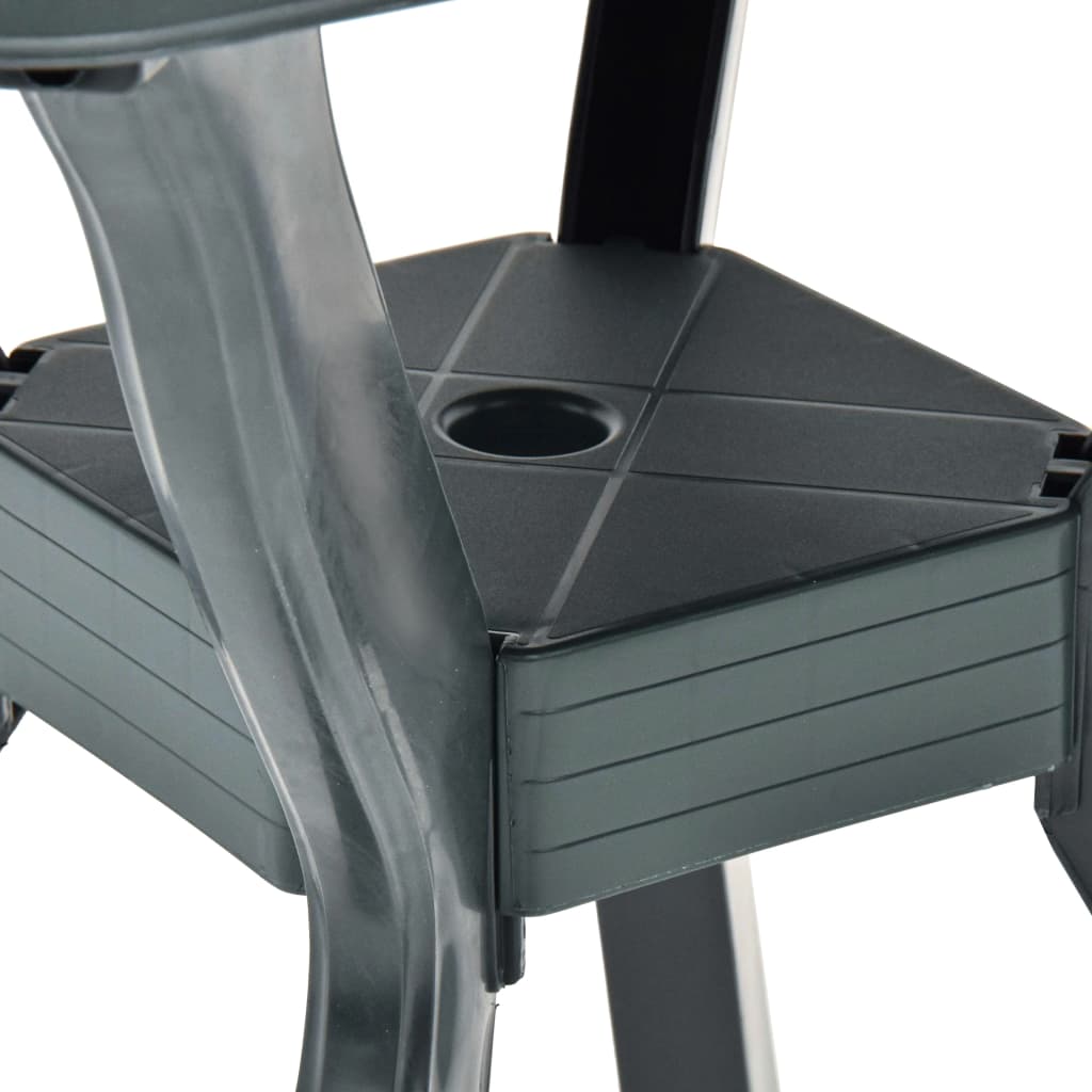 vidaXL Bistro Table Green 70x70x72 cm Plastic