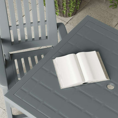 vidaXL Garden Table Green 80x75x72 cm Plastic
