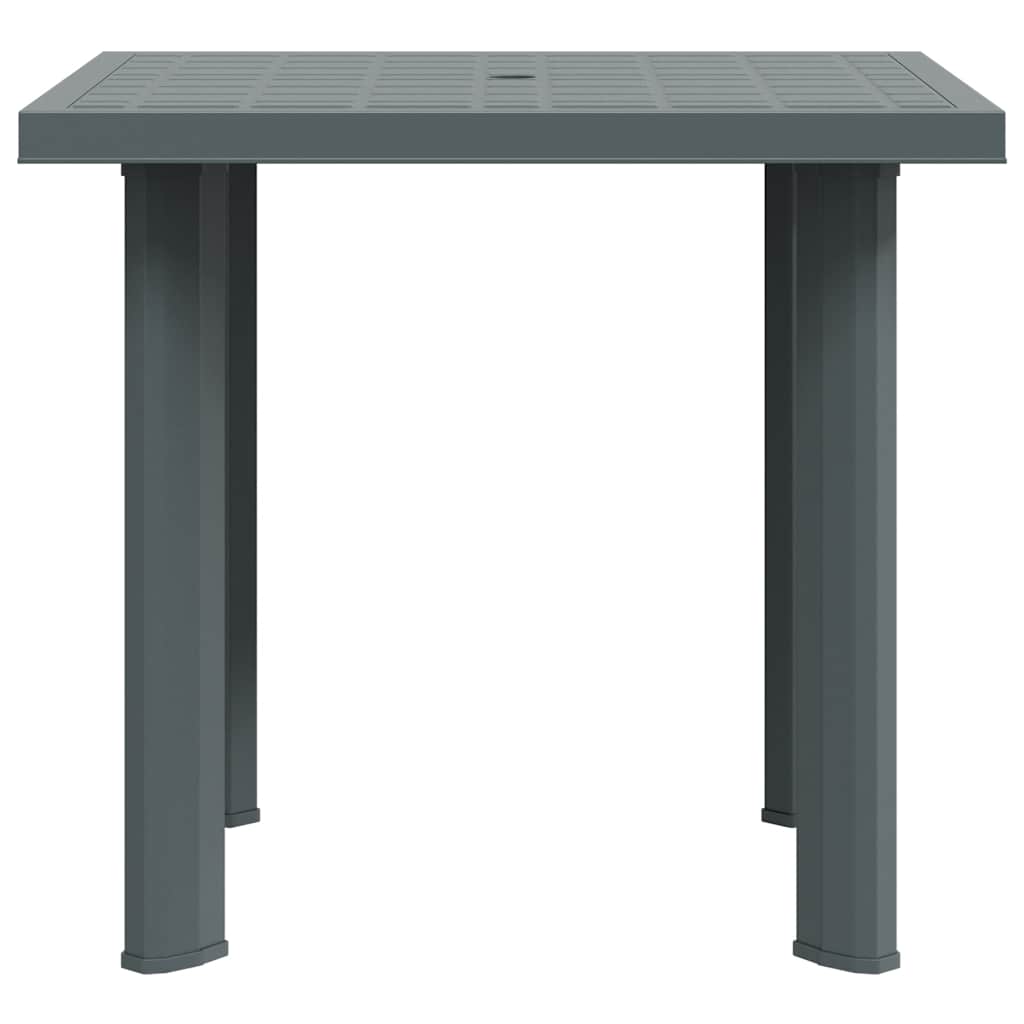 vidaXL Garden Table Green 80x75x72 cm Plastic