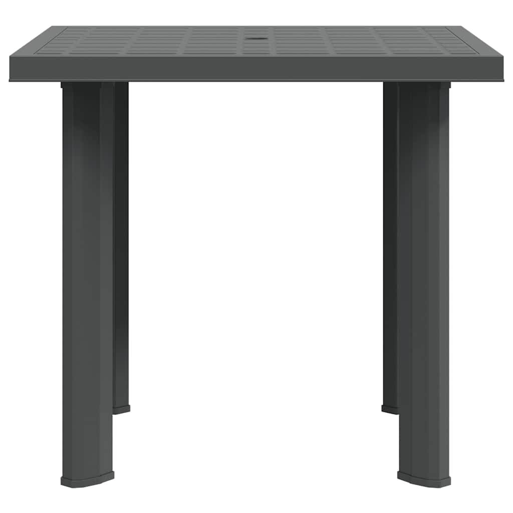 vidaXL Garden Table Anthracite 80x75x72 cm Plastic