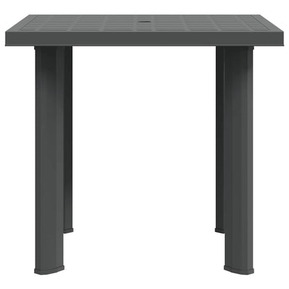 vidaXL Garden Table Anthracite 80x75x72 cm Plastic