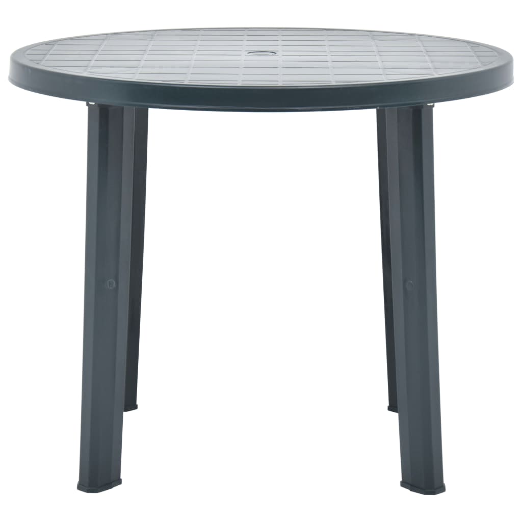 vidaXL Garden Table Green 89 cm Plastic