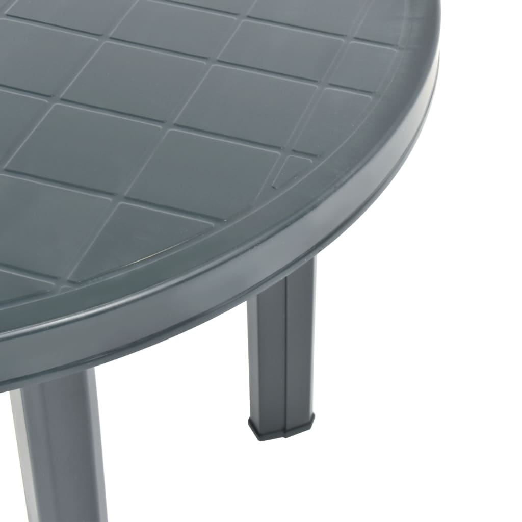 vidaXL Garden Table Green 89 cm Plastic