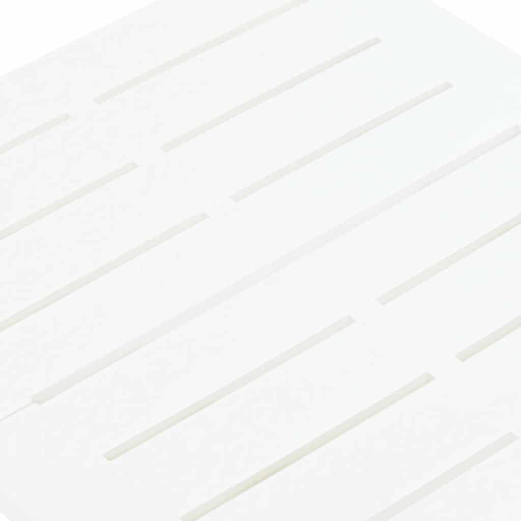 vidaXL Folding Garden Table White 45x43x50 cm Plastic