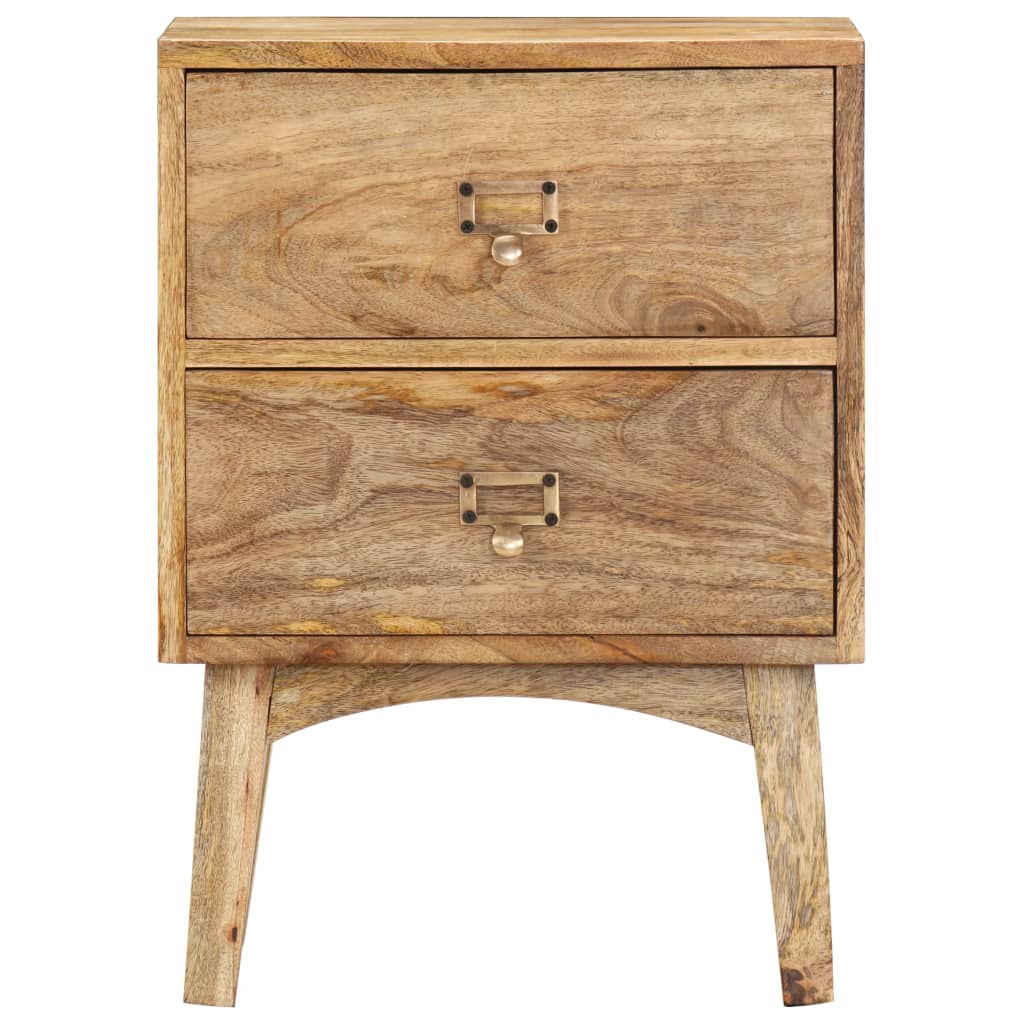 vidaXL Bedside Cabinet 40x35x55 cm Solid Mango Wood - Brown