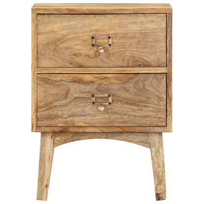 vidaXL Bedside Cabinet 40x35x55 cm Solid Mango Wood - Brown